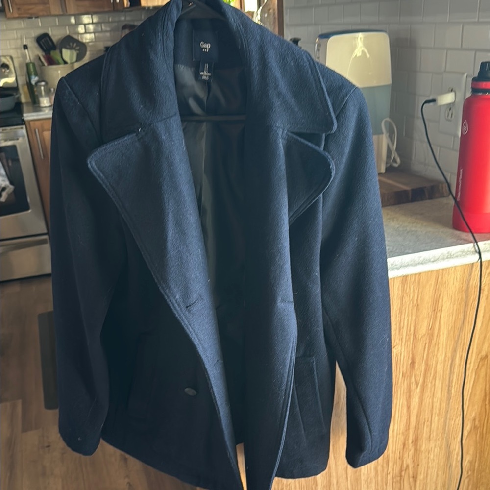 GAP Dark Blue Double-Breasted Coat